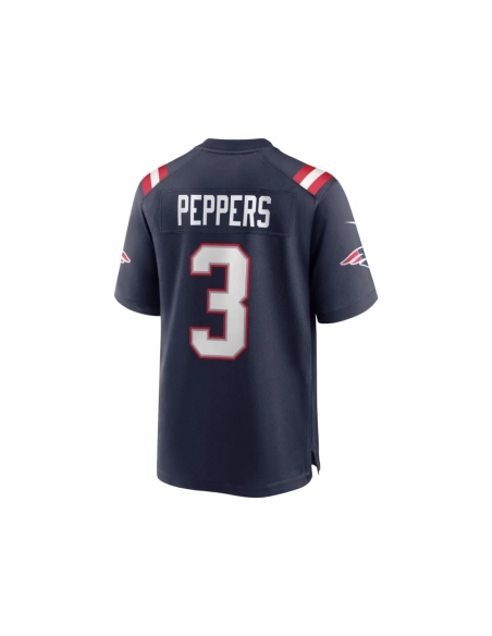 Mens New England Patriots Jabrill Peppers Navy Game Jersey