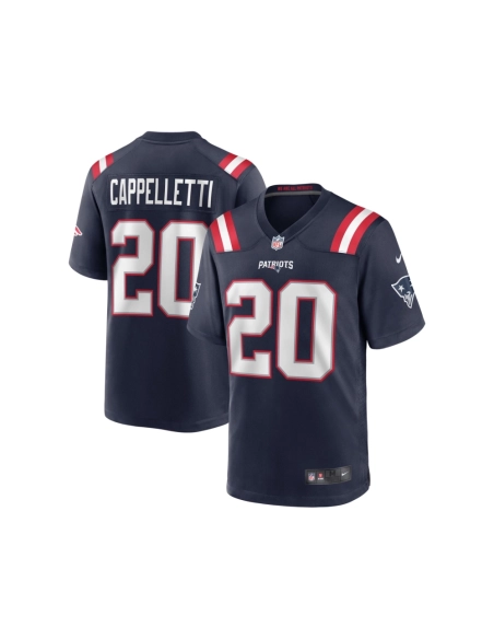 Mens New England Patriots Gino Cappelletti Navy Game Retired Player Jersey
