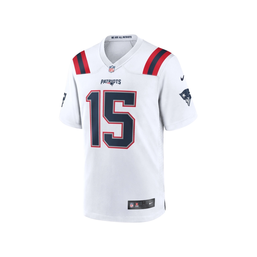 Mens New England Patriots Ezekiel Elliott White Game Player Jersey