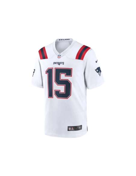 Mens New England Patriots Ezekiel Elliott White Game Player Jersey