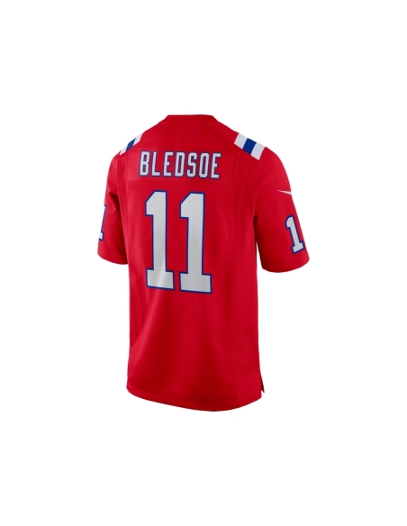 Mens New England Patriots Drew Bledsoe Red Retired Player Alternate Game Jersey
