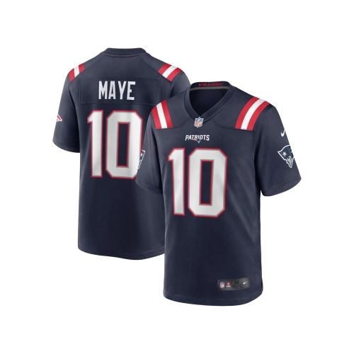 Mens New England Patriots Drake Maye Navy 2024 NFL Draft First Round Pick Player Game Jersey