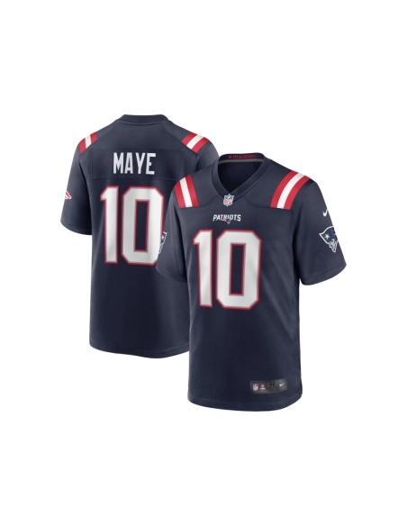 Mens New England Patriots Drake Maye Navy 2024 NFL Draft First Round Pick Player Game Jersey