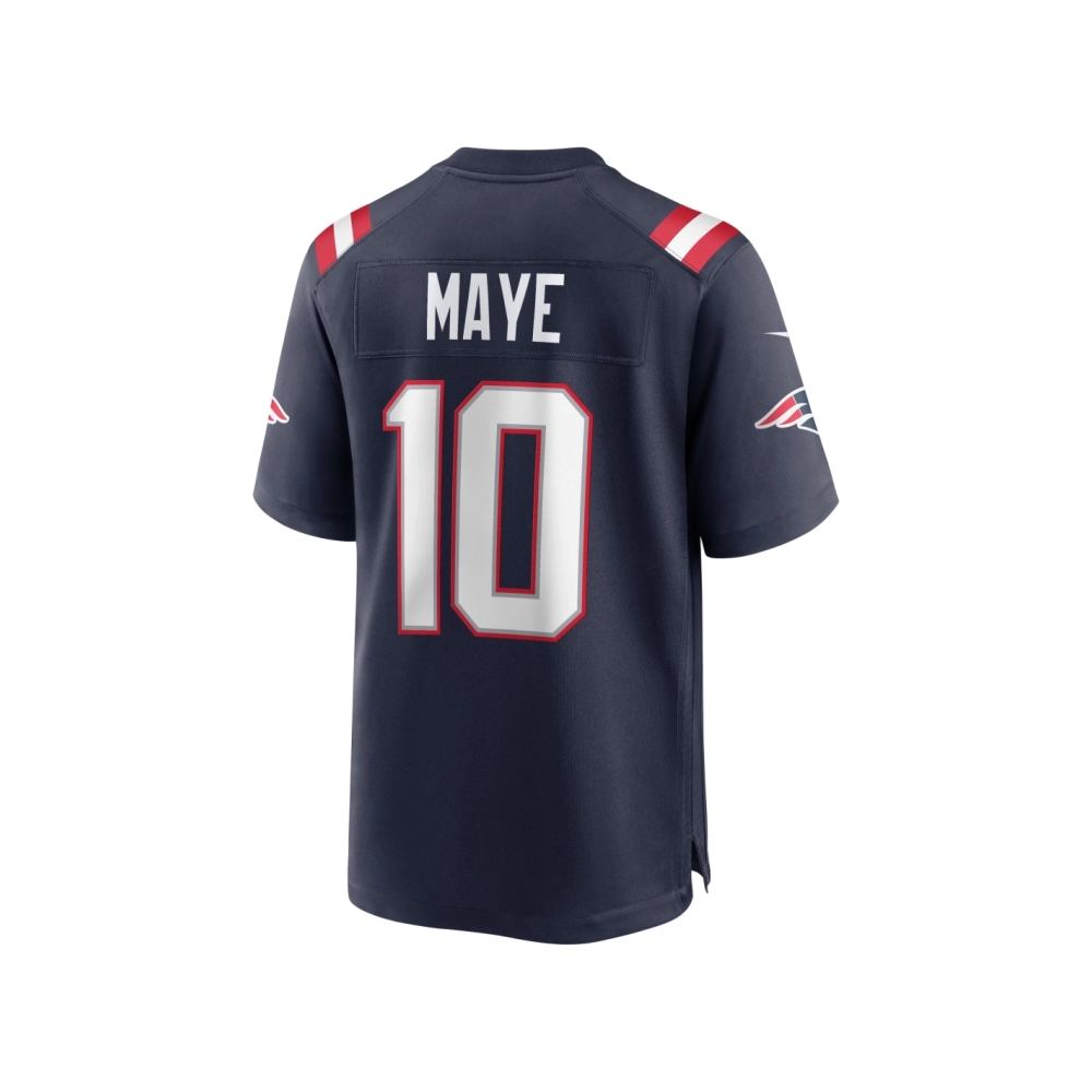 Mens New England Patriots Drake Maye Navy 2024 NFL Draft First Round Pick Player Game Jersey