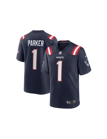 Mens New England Patriots DeVante Parker Navy Game Jersey
