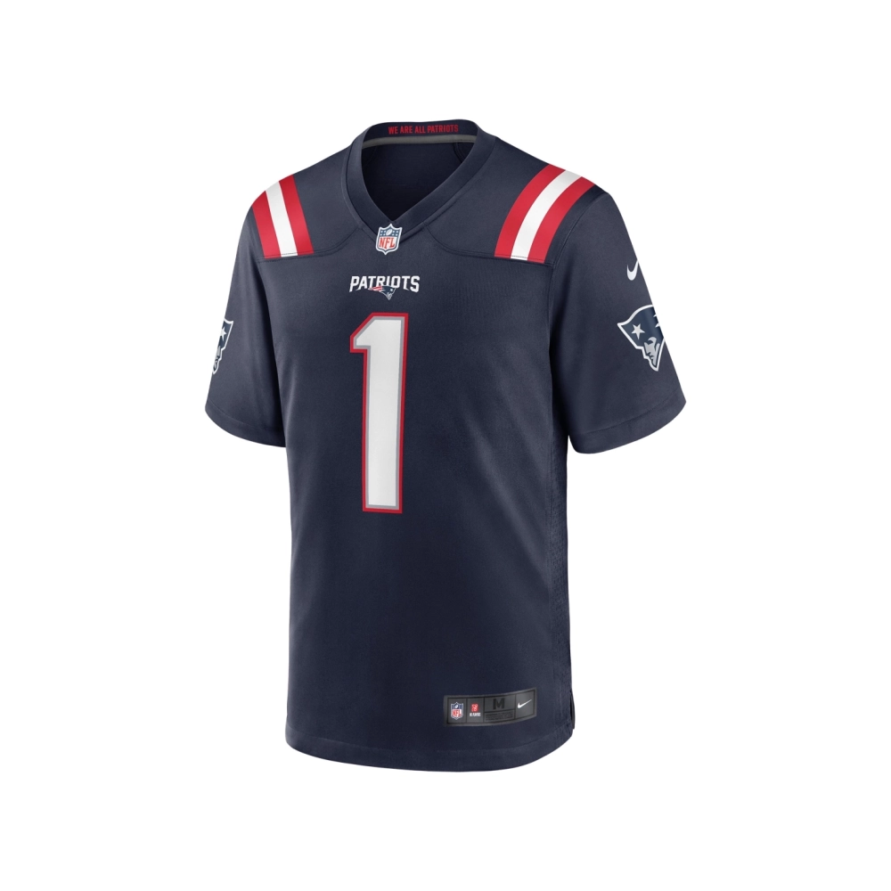 Mens New England Patriots DeVante Parker Navy Game Jersey
