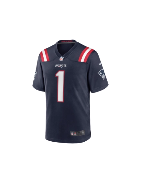 Mens New England Patriots DeVante Parker Navy Game Jersey