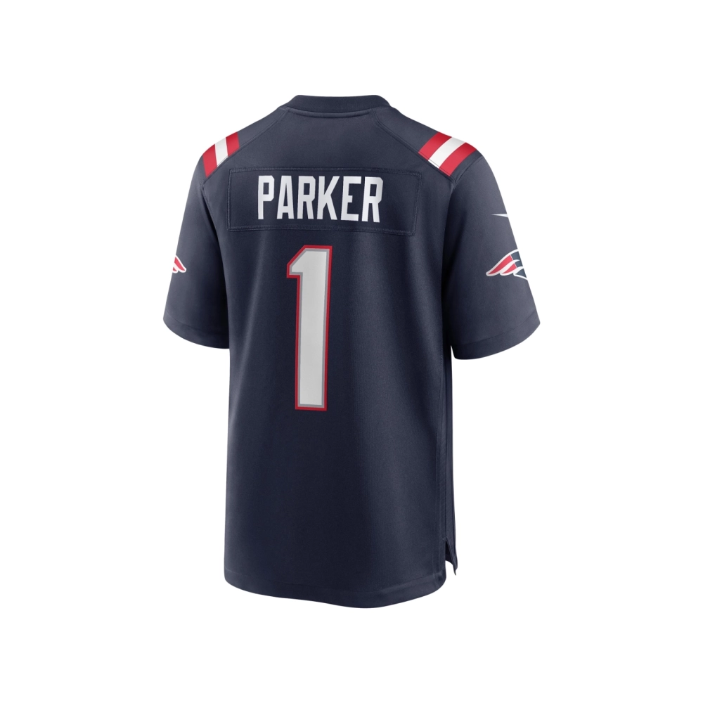 Mens New England Patriots DeVante Parker Navy Game Jersey