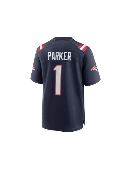Mens New England Patriots DeVante Parker Navy Game Jersey