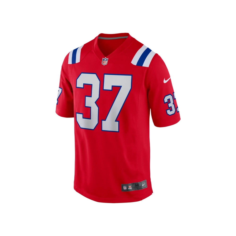 Mens New England Patriots Damien Harris Red Alternate Game Jersey