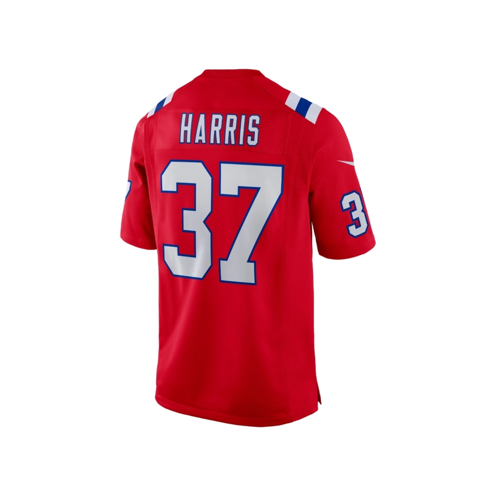 Mens New England Patriots Damien Harris Red Alternate Game Jersey
