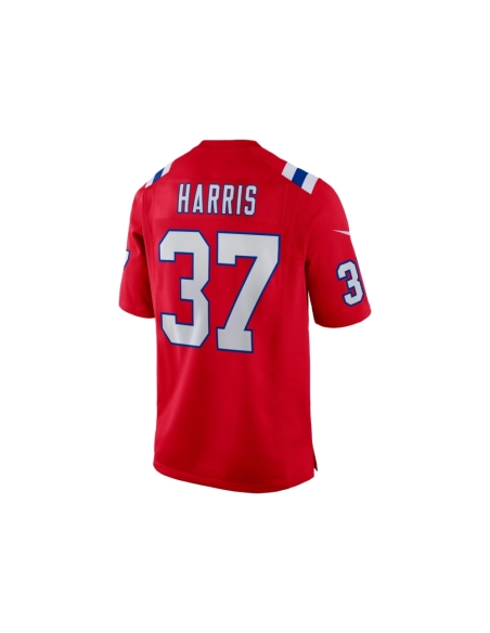 Mens New England Patriots Damien Harris Red Alternate Game Jersey