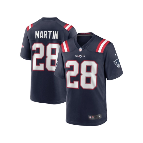 Mens New England Patriots Curtis Martin Navy Game Retired Player Jersey