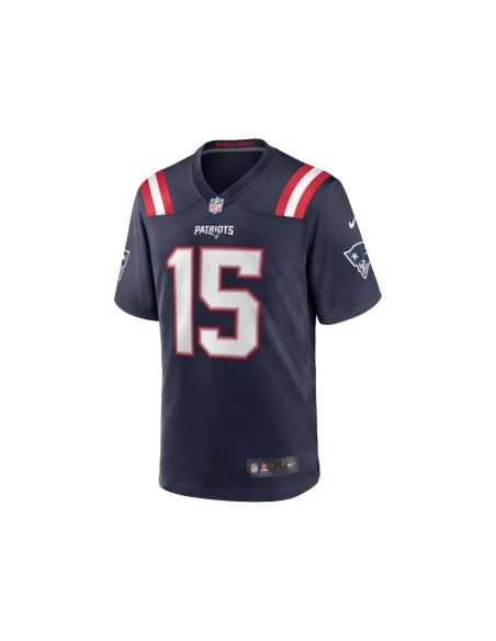 Mens New England Patriots Corliss Waitman Navy Game Jersey