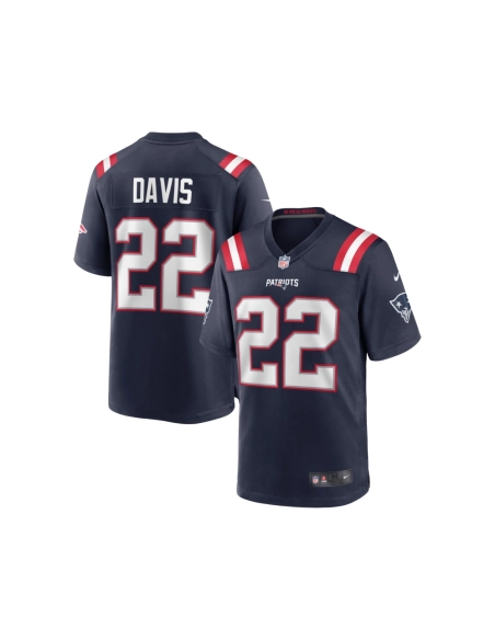 Mens New England Patriots Cody Davis Navy Game Jersey