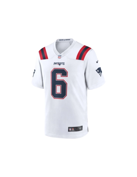 Mens New England Patriots Christian Gonzalez White Game Jersey