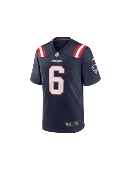 Mens New England Patriots Christian Gonzalez Navy Team Game Jersey