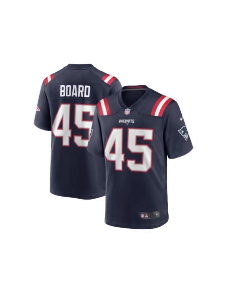 Mens New England Patriots Chris Board Navy Game Player Jersey