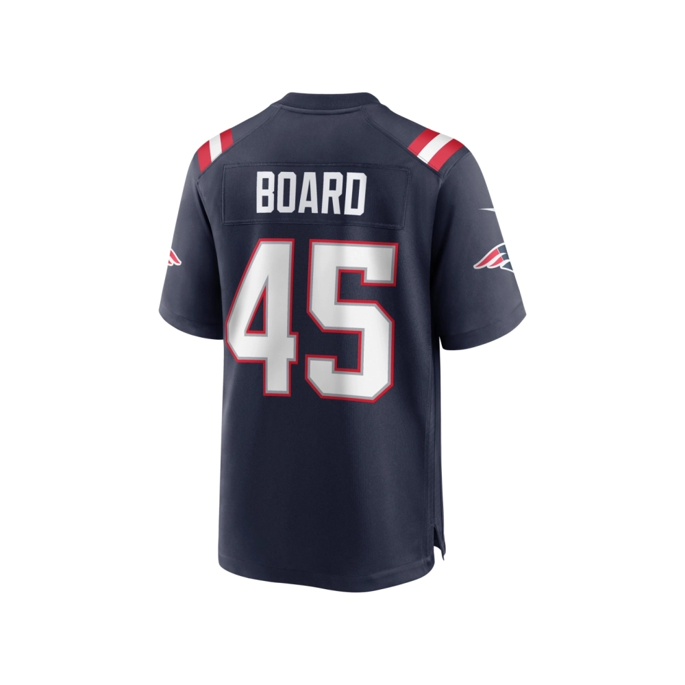 Mens New England Patriots Chris Board Navy Game Player Jersey