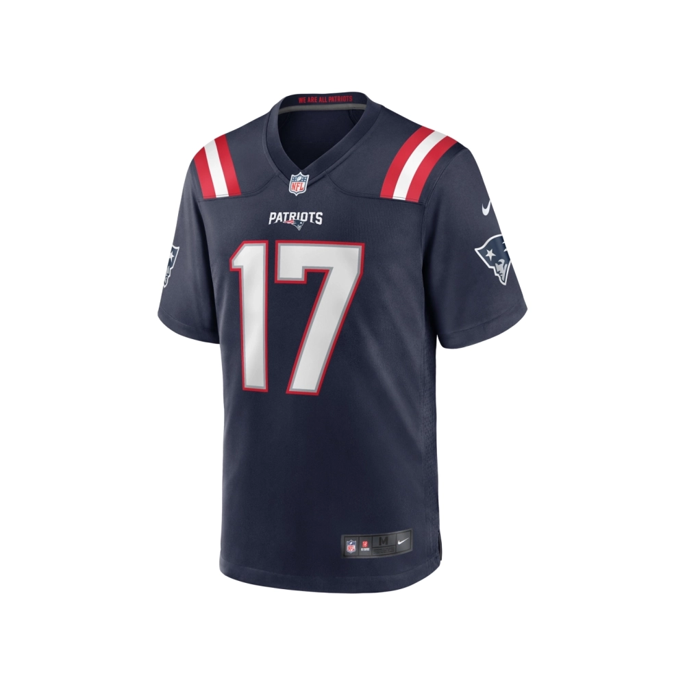 Mens New England Patriots Bryce Baringer Navy Team Game Jersey