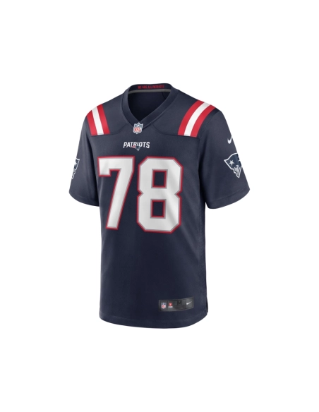 Mens New England Patriots Bruce Armstrong Navy Game Retired Player Jersey