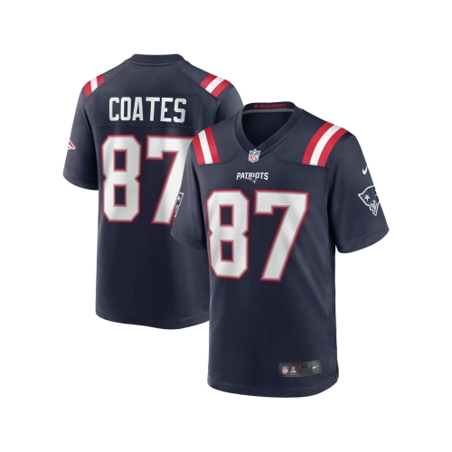Mens New England Patriots Ben Coates Navy Game Retired Player Jersey