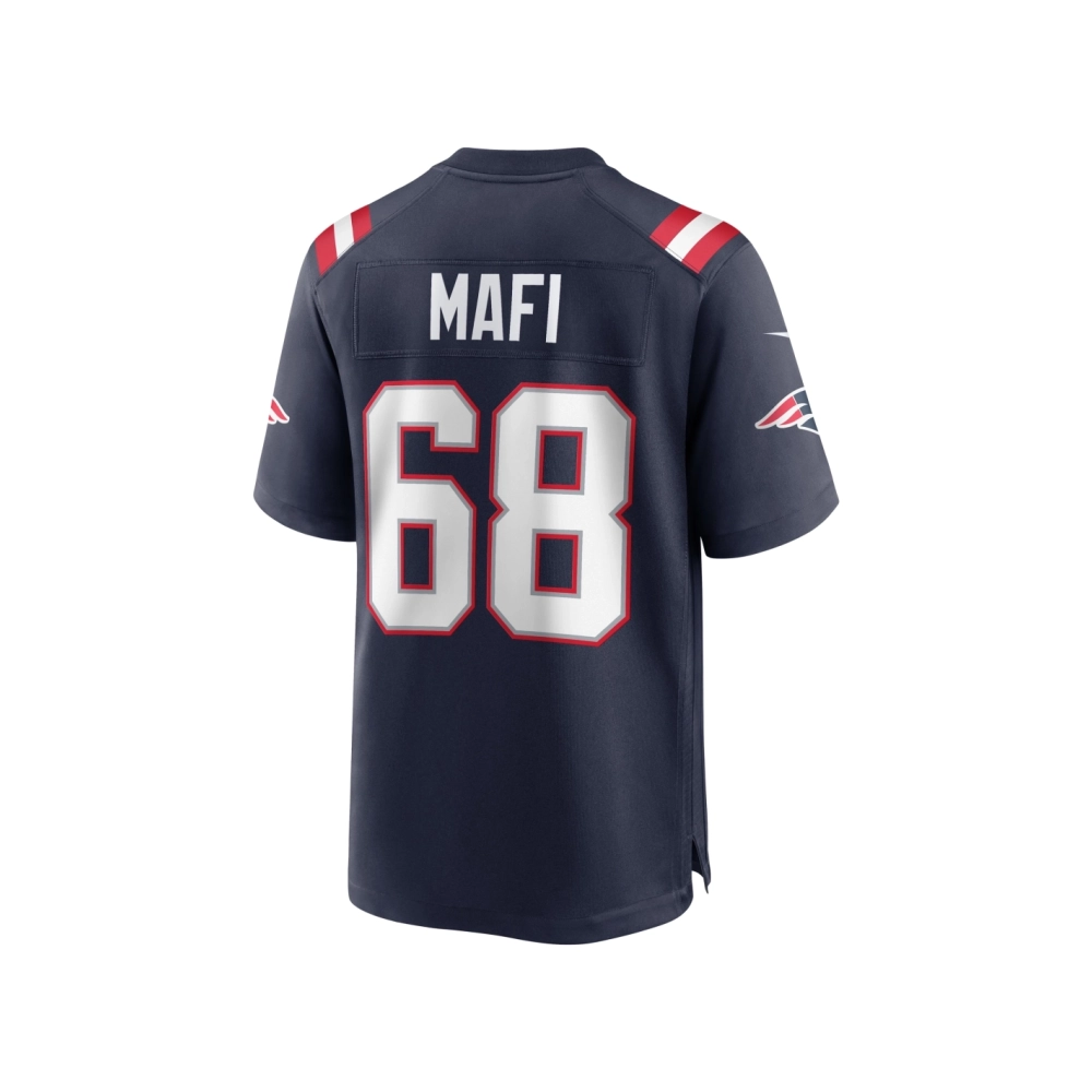 Mens New England Patriots Atonio Mafi Navy Team Game Jersey