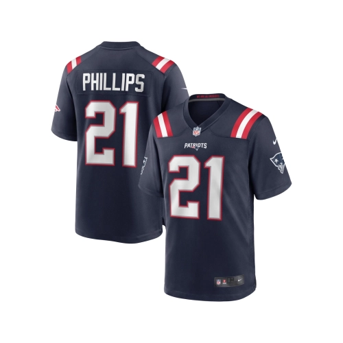 Mens New England Patriots Adrian Phillips Navy Game Jersey
