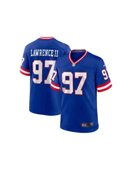 Mens New York Giants Dexter Lawrence II Royal Classic Game Player Jersey