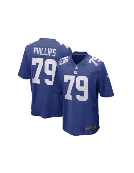 Mens New York Giants Tyre Phillips Royal Game Player Jersey