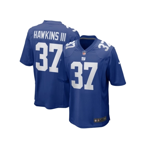 Mens New York Giants Tre Hawkins Royal Game Jersey