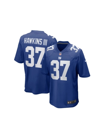 Mens New York Giants Tre Hawkins Royal Game Jersey