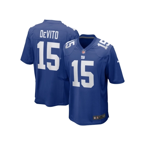 Mens New York Giants Tommy DeVito Royal Player Game Jersey