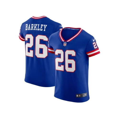 Mens New York Giants Saquon Barkley Royal Classic Vapor Elite Player Jersey