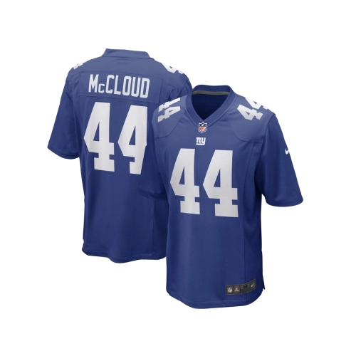 Mens New York Giants Nick McCloud Royal Game Player Jersey