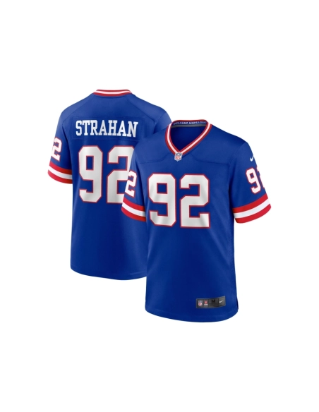 Mens New York Giants Michael Strahan Royal Classic Retired Player Game Jersey