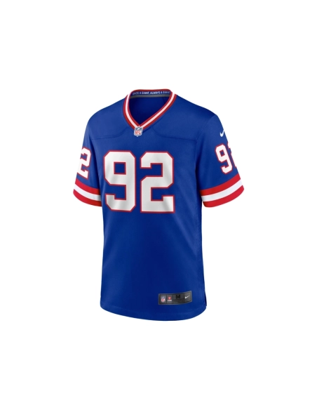 Mens New York Giants Michael Strahan Royal Classic Retired Player Game Jersey