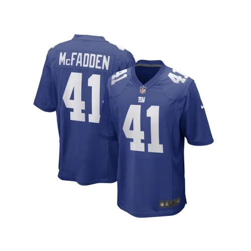 Mens New York Giants Micah McFadden Royal Game Player Jersey