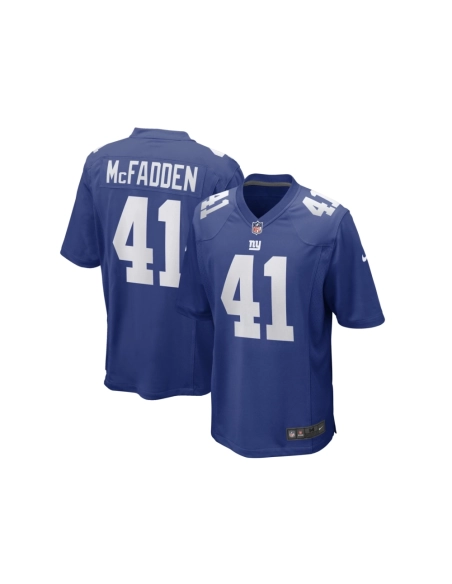 Mens New York Giants Micah McFadden Royal Game Player Jersey