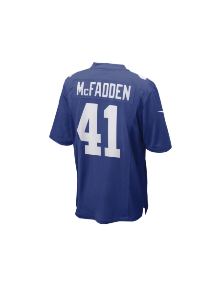 Mens New York Giants Micah McFadden Royal Game Player Jersey