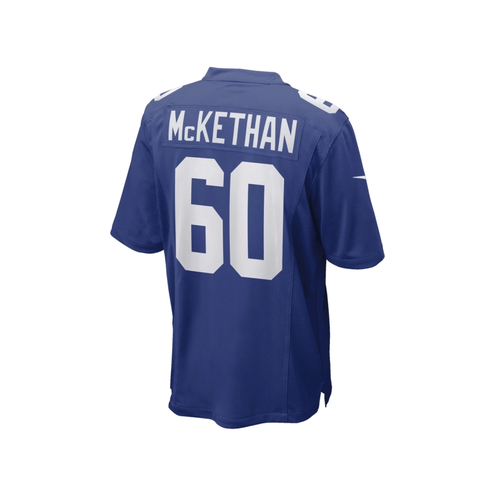 Mens New York Giants Marcus McKethan Royal Game Player Jersey