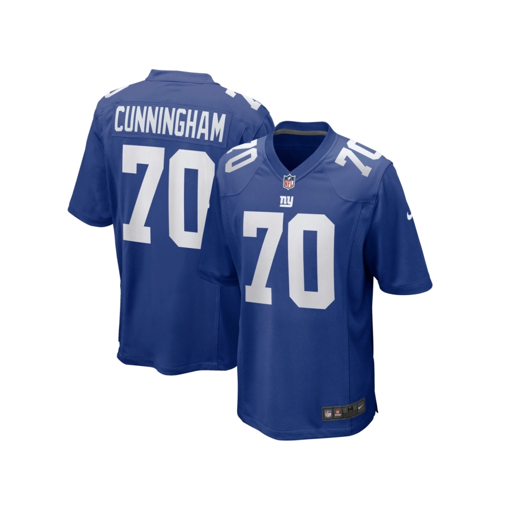 Mens New York Giants Korey Cunningham Royal Home Game Player Jersey