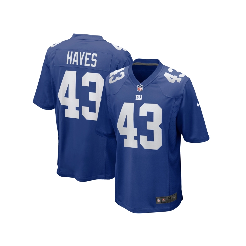 Mens New York Giants Kaleb Hayes Royal Team Game Jersey