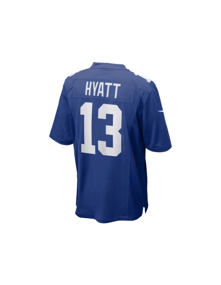 Mens New York Giants Jalin Hyatt Royal Team Game Jersey