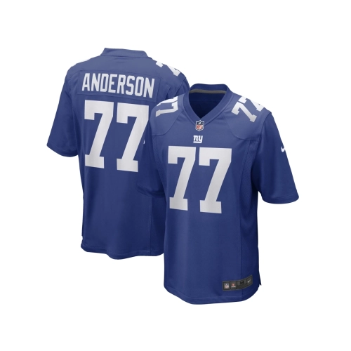 Mens New York Giants Jack Anderson Royal Game Player Jersey