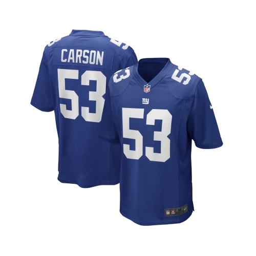 Mens New York Giants Harry Carson Royal Game Retired Player Jersey