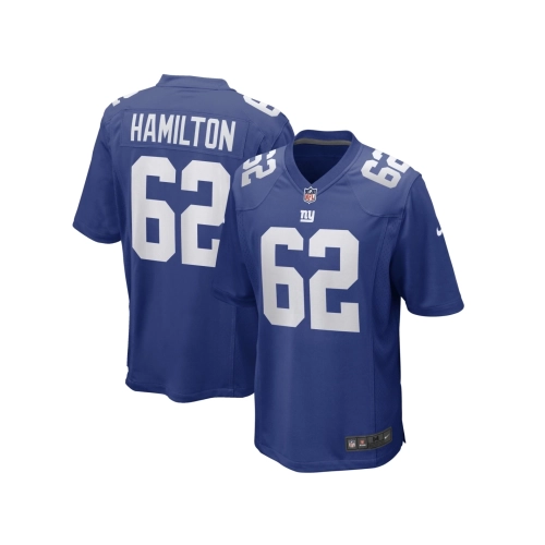 Mens New York Giants Devery Hamilton Royal Game Player Jersey