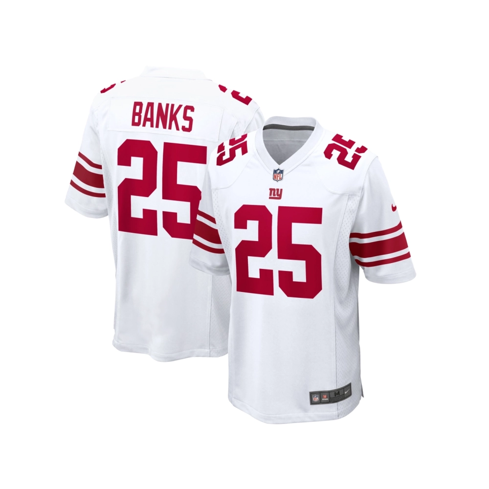 Mens New York Giants Deonte Banks White Game Jersey