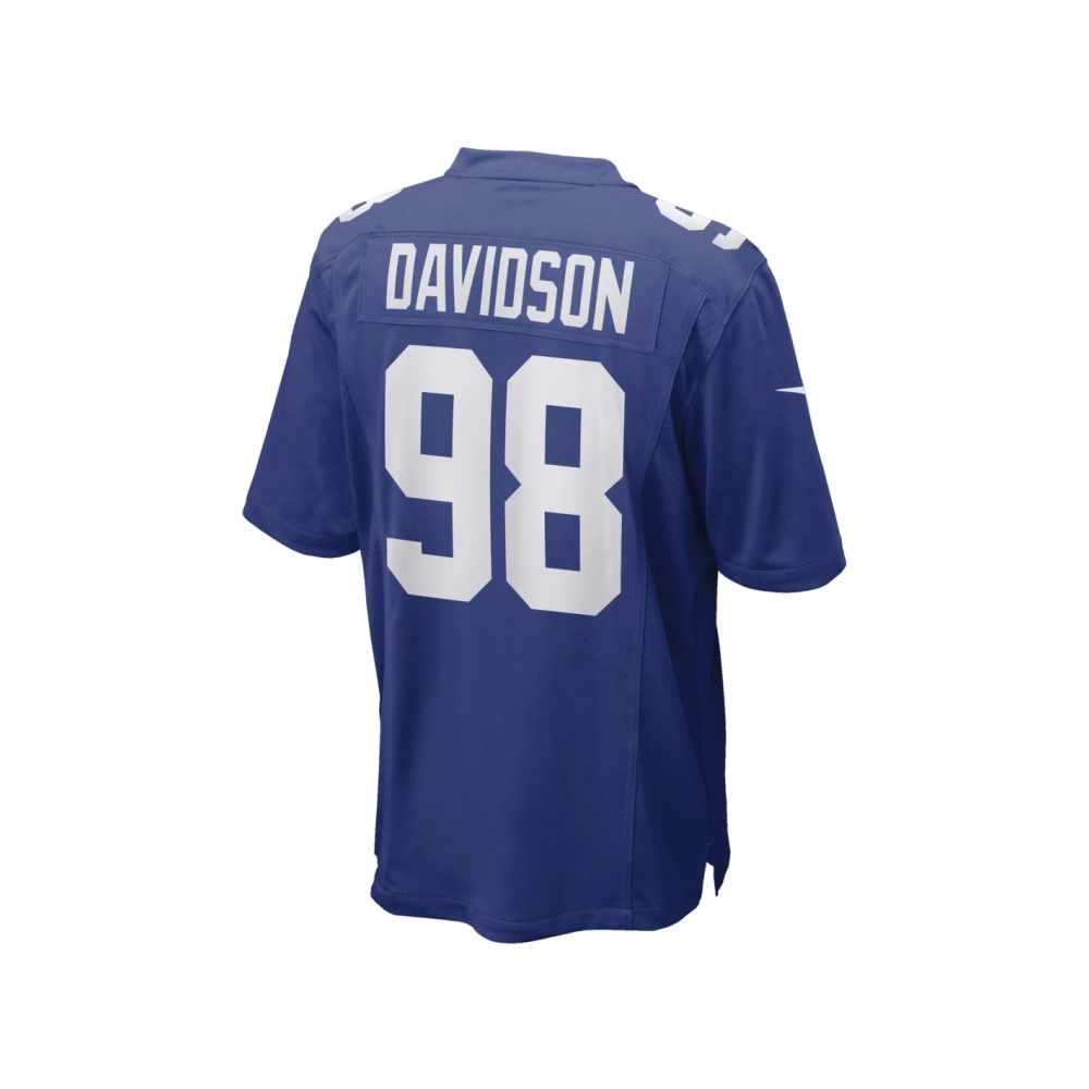 Mens New York Giants D.J. Davidson Royal Game Player Jersey