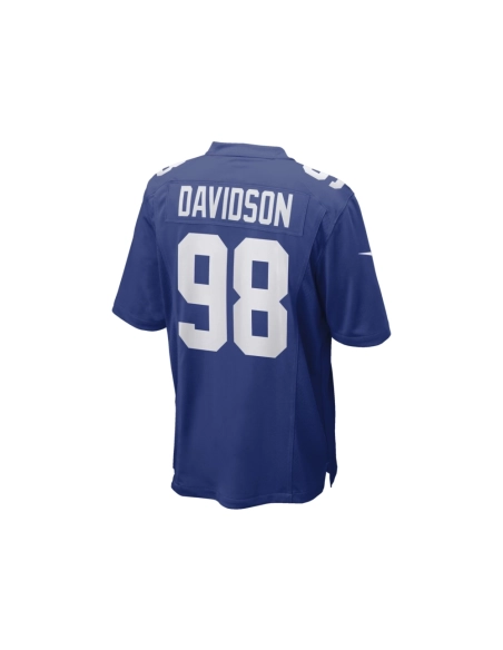 Mens New York Giants D.J. Davidson Royal Game Player Jersey